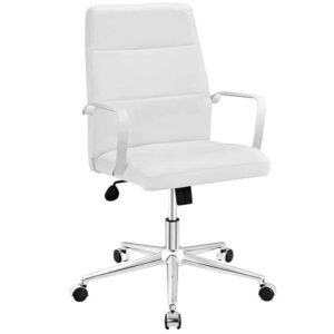 Continental White Mid Back Executive Chair