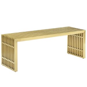 Monty Gold Bench Ottoman